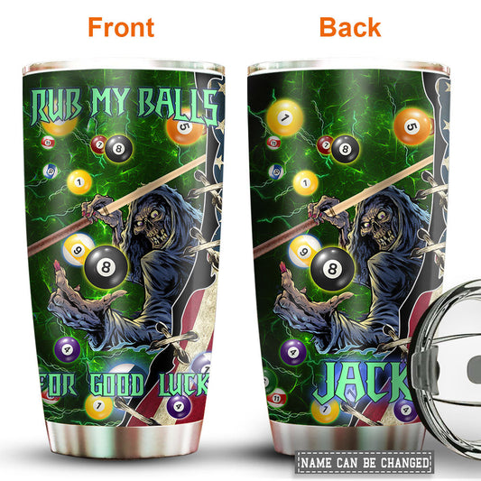 Billiard Good Luck Personalized 20 Oz Tumbler For Coffee Travel And Daily Drinks