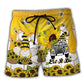 Gnome Let It Be Cute Beach Shorts For Poolside Relaxation And Summer Adventures