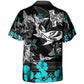 Shark Creative Pattern Hawaiian Shirt For Island Vacations, Resort Wear, And Relaxed Seasonal Style
