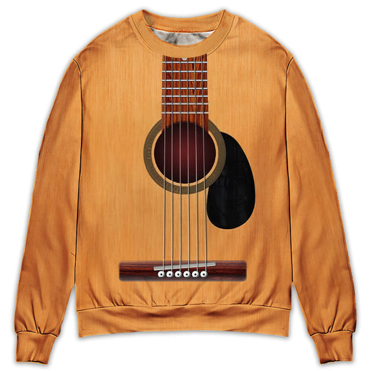 Guitar Music Sweater For Concert Outings Weekend Travel And Relaxed Everyday Styling