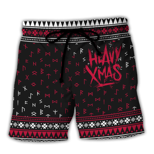 Christmas Tattoo Santa Beach Shorts For Beach Days And Relaxed Casual Wear