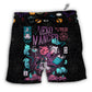 Cat Halloween Neko Mancer Hawaiian Print Beach Shorts For Bold Summer Vacation Style