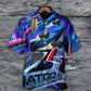 Racing Drag Lifestyle Theme Hawaiian Shirt Design Detail For Sunny Adventures And Casual Wear