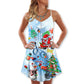 Nurse Love Santa Merry Christmas Snow V-Neck Sleeveless Cami Dress For Festive Events And Casual Summer Styling