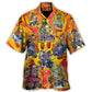 Vintage Hot Rod Racing Hawaiian Shirt Relaxed Style View For Warm Weather Events