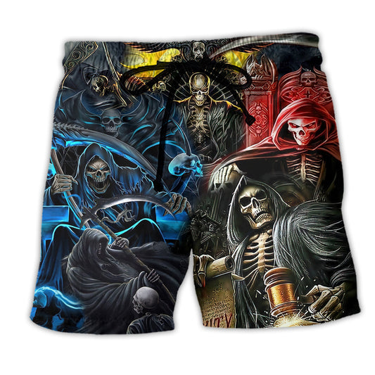 Skull Beach Shorts For Holiday Cruises And Everyday Comfort