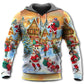 Christmas Santa Town Coming Hoodie For Christmas Gatherings Outdoor Trips And Relaxed Seasonal Style