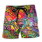 Dinosaur Wonderful World Nature Theme Beach Shorts For Pet Lover Outdoor Comfort