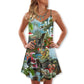 Christmas See You Later Alligator V-Neck Sleeveless Cami Dress For Festive Events And Casual Summer Styling