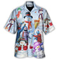 Snowman Christmas Family Joyful Hawaiian Shirt Pattern View For Relaxed Warm Weather Outfits