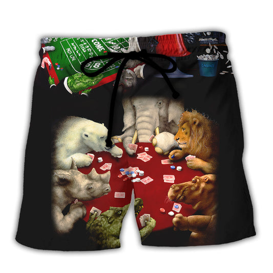 Casino Beach Shorts For Island Getaways And Leisure And Relaxation
