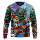 Christmas Skull Holiday Dark Sweater For Winter Parties Seasonal Adventures And Relaxed Everyday Styling