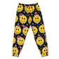 Smiling Face With Santa Hat Christmas Short Sleeve Pajamas Set For Holiday Bedtime And Cozy Home Wear