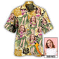 Tropical Face Personalized Photo Hawaiian Shirt Detailed Pattern View For Weekend Trips