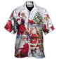Christmas Santa Celebration Hawaiian Shirt Design View For Resort Travel And Thoughtful Gifting