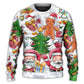 Christmas Santa Cutie Snowman Gingerbread Sweater For Holiday Travel Winter Outings And Cheerful Gift Giving