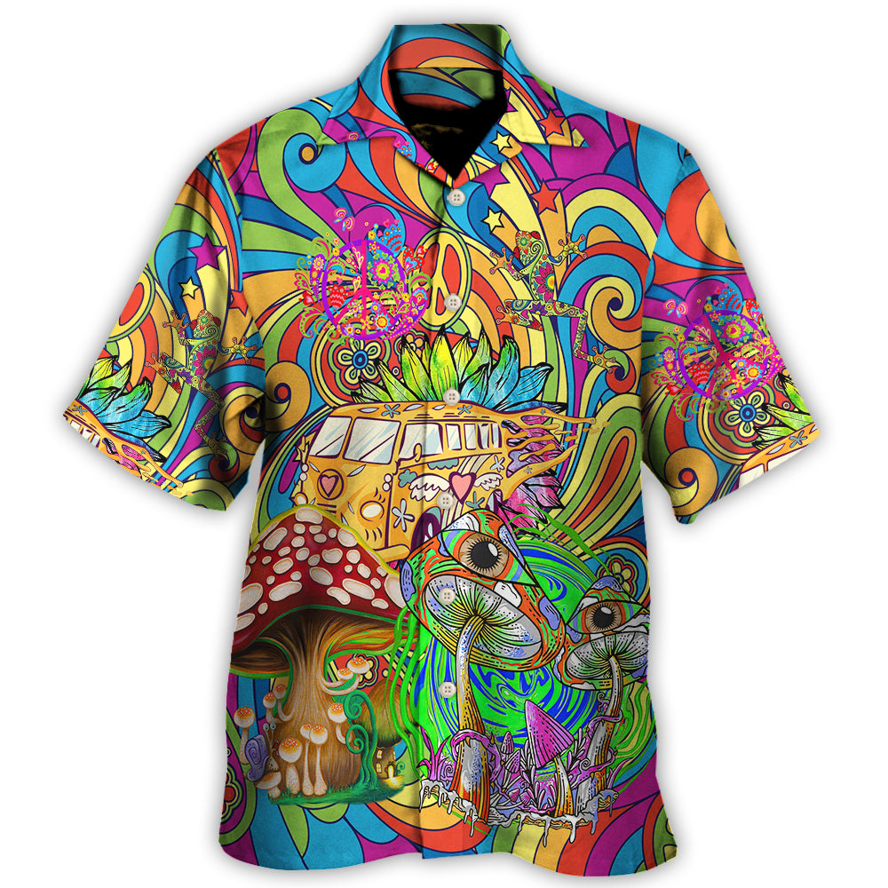 Hippie Adventure Dream Hawaiian Shirt All Over Print Detail For Thoughtful Gifting