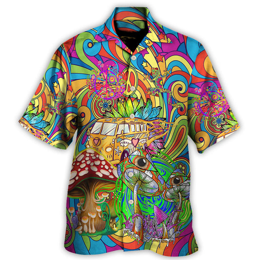 Hippie Adventure Dream Hawaiian Shirt All Over Print Detail For Thoughtful Gifting