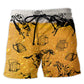Horse Racing And Beer Celebration Beach Shorts Pattern View For Vacation Travel And Outdoor Fun