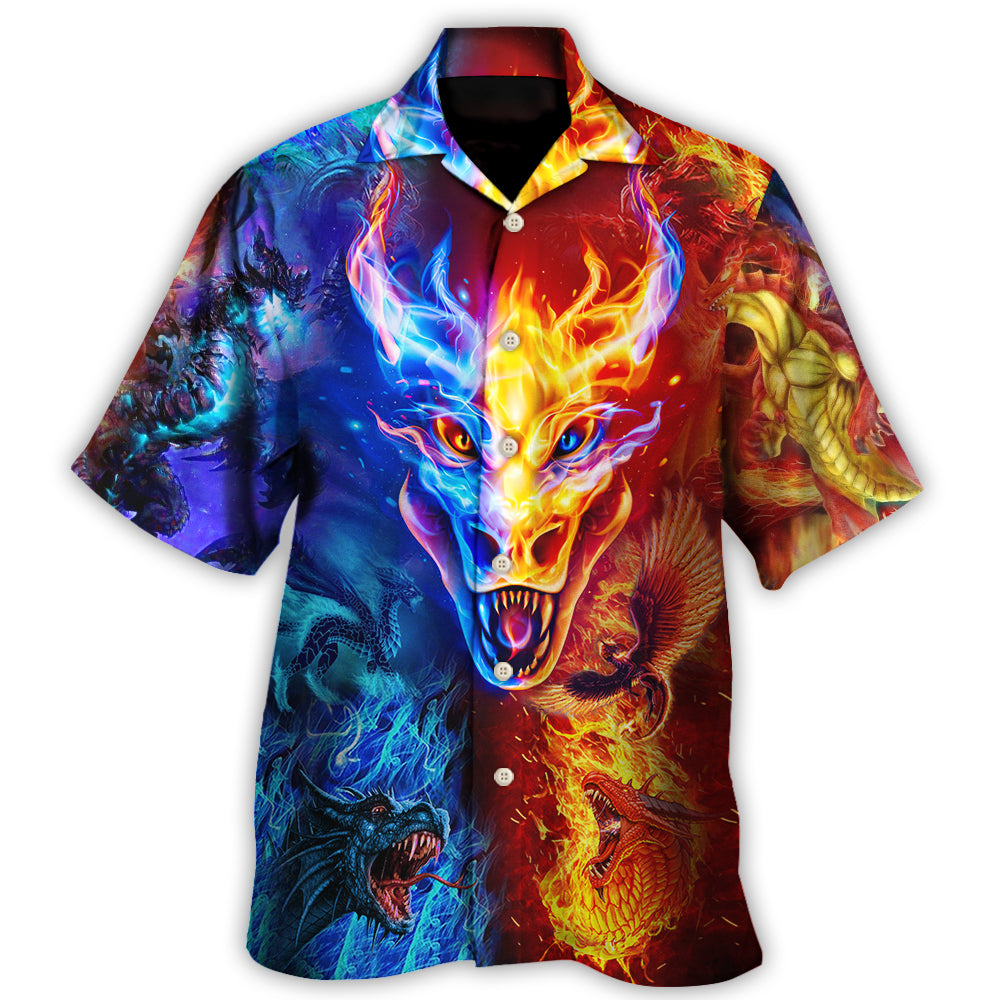 Dragon Artistic Hawaiian Shirt For Beach Party And Coastal Style