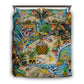 Skull Pineapple Fruit Bedding Cover For Gothic Bedroom Decor