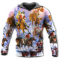 Christmas Santa Horse Holiday Cheer Hoodie For Festive Days Casual Adventures And Thoughtful Seasonal Gifting