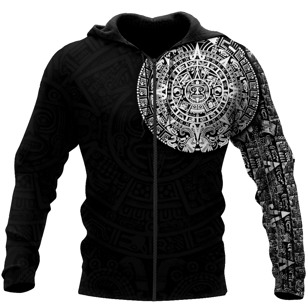Mayan Tattoo Hoodie For Everyday Streetwear Seasonal Travel And Gift Giving