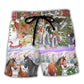 Christmas Farmhouse Beach Shorts For Summer Vacation And Coastal Travel