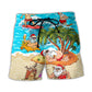 Christmas Coastal Santa Beach Shorts For Resort Getaways And Lightweight Summer Style