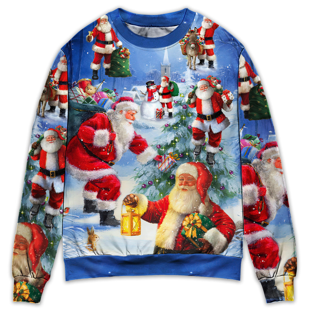 Christmas Santa Is Coming Story Night Sweater For Seasonal Parties Cozy Gatherings And Thoughtful Holiday Gifts