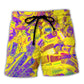 Embroidery Sewing Spool Retro Craft Style Beach Shorts For Poolside Relaxation And Everyday Comfort