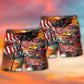 Hot Rod Independence Day Fireworks Beach Shorts For Beach Trips And Relaxed Vacation Styling