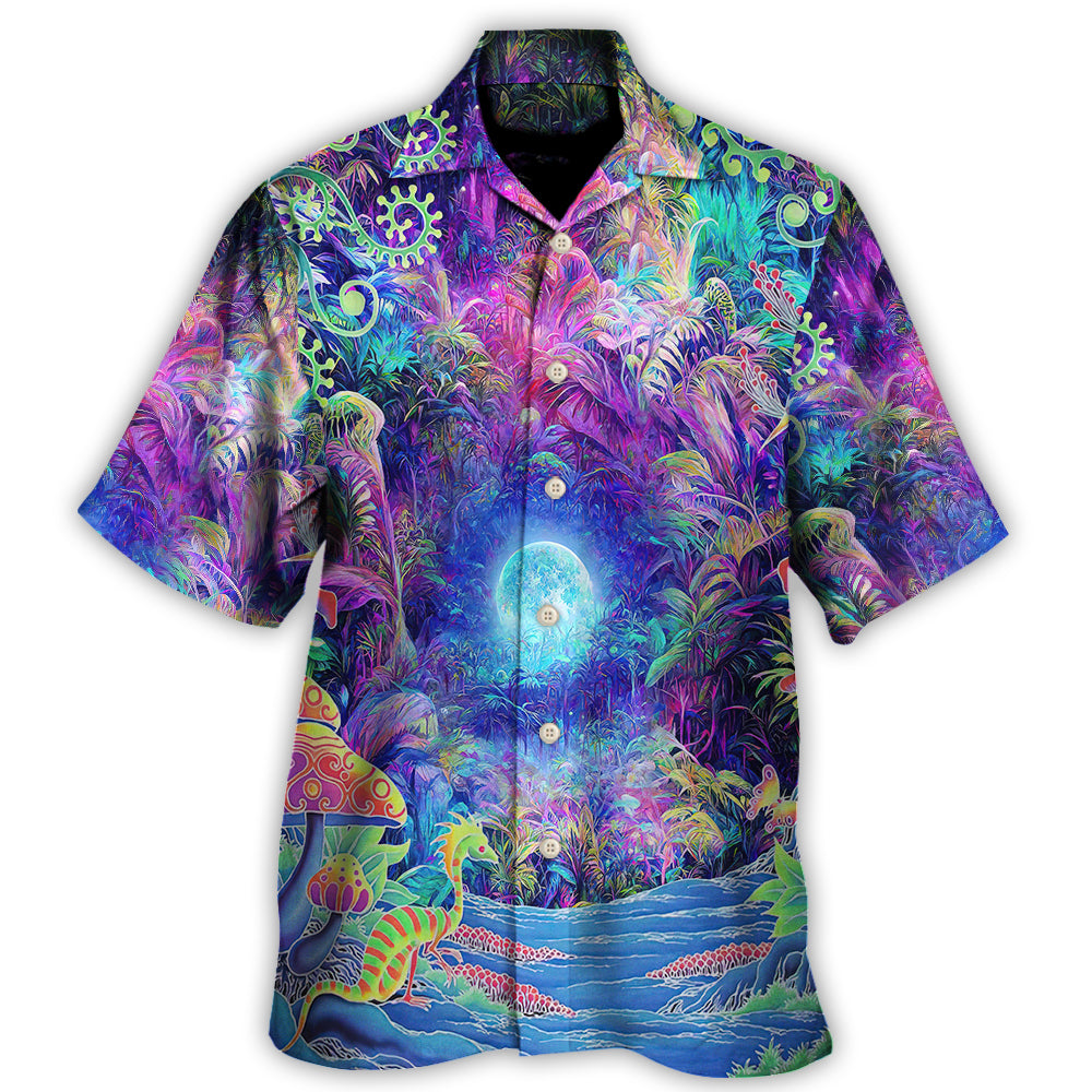Bohemian Nature Home Hawaiian Shirt Design Detail For Sunny Adventures And Casual Wear