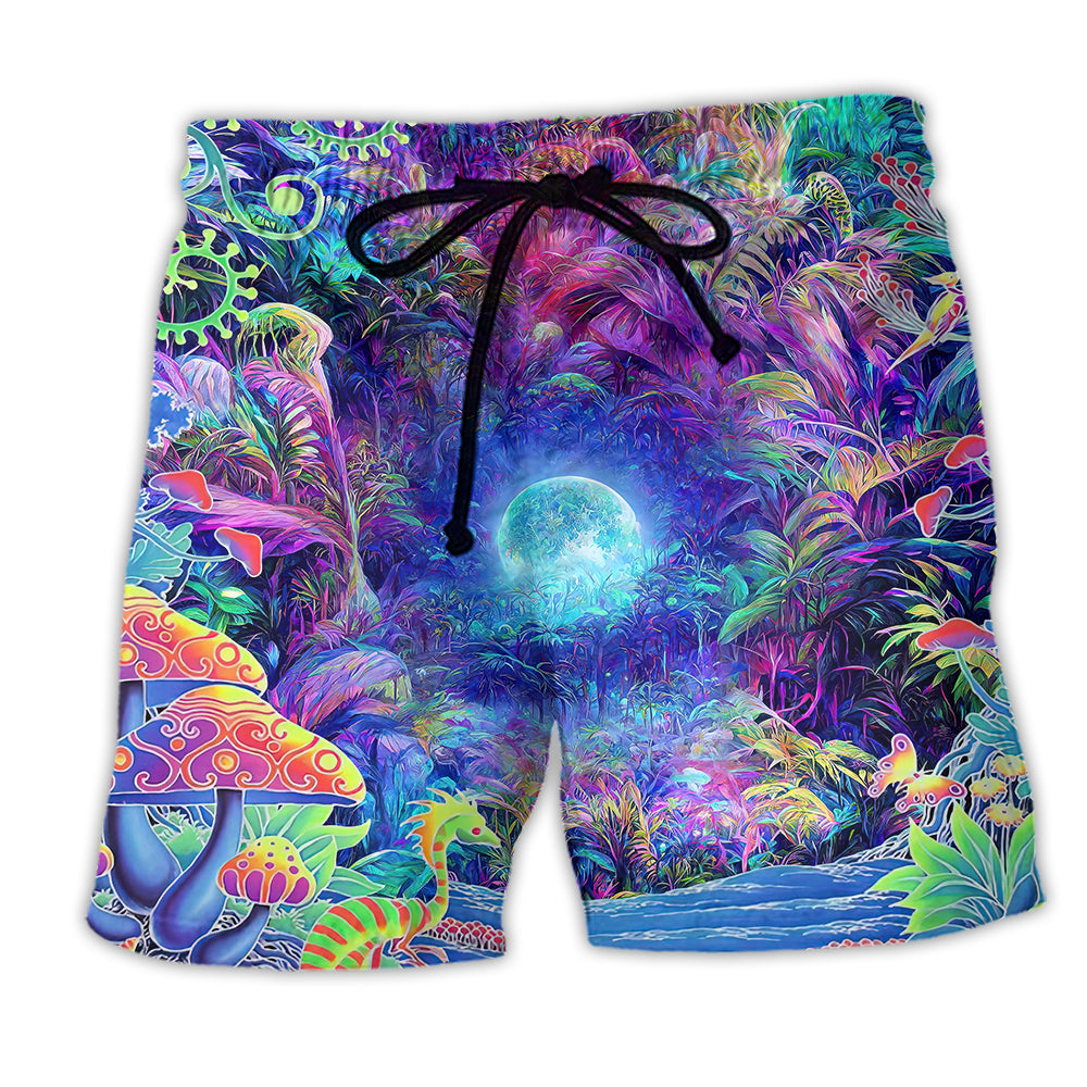 Hippie Nature Is My Home Beach Shorts Print Detail For Thoughtful Gift Giving