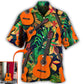 Tropical Guitar Various Custom Photo Hawaiian Shirt Pattern Detail For Vacation Travel And Daily Wear