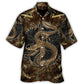 Colorful Dragon Hawaiian Shirt Pattern Detail For Summer Holidays And Outdoor Fun