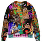 Cat Rocker Music Sweater For Live Events Travel And Relaxed Creative Outfits