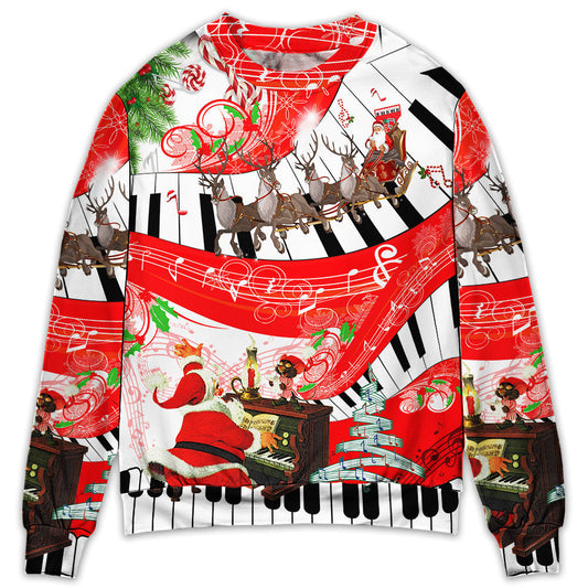 Christmas Music Celebration Sweater For Family Gatherings Winter Travel And Everyday Seasonal Comfort