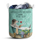 Small Size Australian Shepherd Dog And Bath Soap Laundry Basket For Bathroom Bedroom Storage
