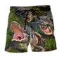 Crocodile Nature Art Cannot Turn Its Head Quote Beach Shorts For Vacation Travel And Relaxed Outdoor Comfort