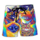 Colorful Cat Beach Shorts For Beach Days And Travel Ready Comfort