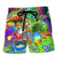 Colorful Tropical Frog Beach Shorts For Resort Getaways And Lightweight Summer Style