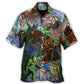 Bohemian Colorful Vintage Forest Creature Peace Hawaiian Shirt For Warm Weather Adventures And Everyday Comfort