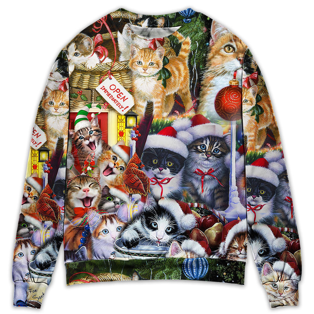 Christmas Cat Xmas Sweater For Holiday Travel Winter Outings And Cheerful Gift Giving