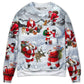 Christmas Santa Snow Mountain Sweater For Family Gatherings Winter Travel And Everyday Seasonal Comfort