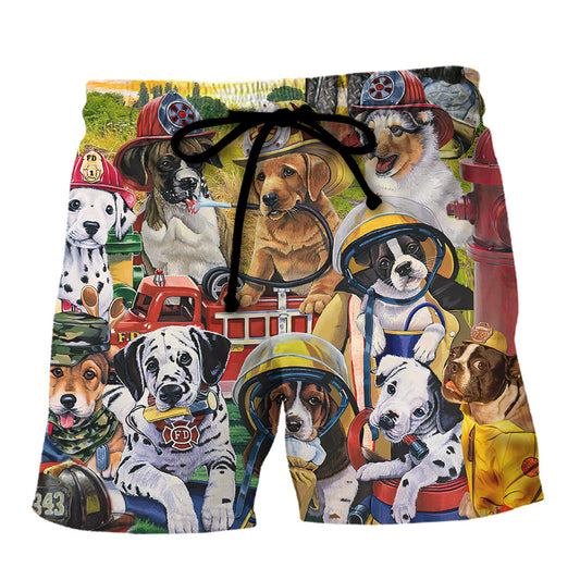 Dog Rescue Hero Rescued Is My Breed Beach Shorts Design Detail For Coastal Escapes And Daily Wear