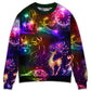 Christmas Reindeer Neon Light Sweater For Seasonal Parties Cozy Gatherings And Thoughtful Holiday Gifts