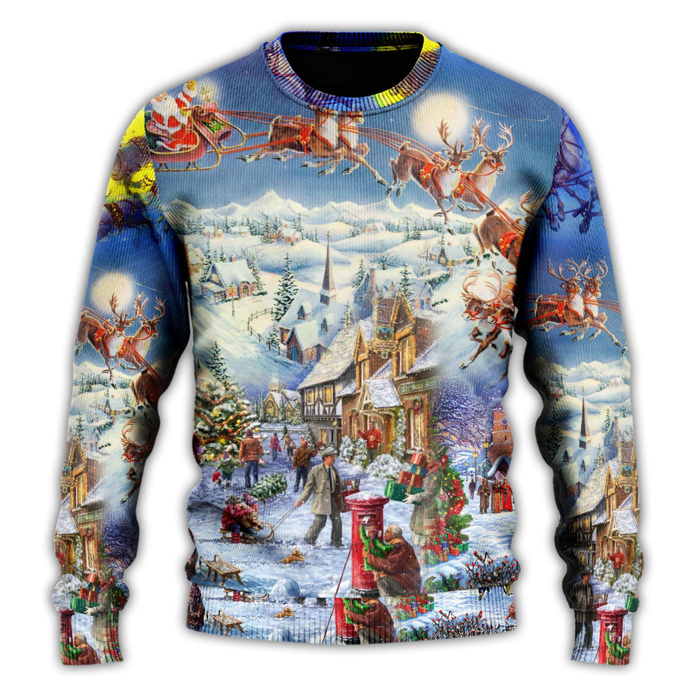 Christmas Playful Santa Holiday Sweater For Winter Celebrations Family Events And Relaxed Seasonal Styling