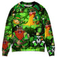 Irish Viking Skull Leprechaun Gnome Sweater For Mythic Art Fans Travel Adventures And Distinctive Gifting