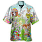 Playful Easter And Rabbit Hawaiian Shirt For Resort Getaways Summer Adventures And Casual Gifting